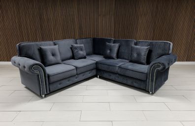 Olympia Ashwin Grey Scatter & Fullback Sofa
