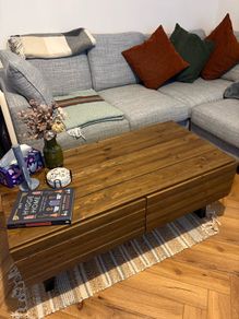 2 Drawer Cashew Reclaimed Coffee Table