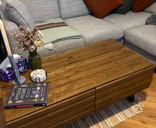 2 Drawer Cashew Reclaimed Coffee Table