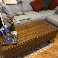 2 Drawer Cashew Reclaimed Coffee Table