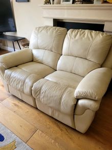 Two-Seater Cream Sofa