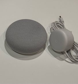 Google Nest Mini 2nd Generation Smart Speaker - Chalk / Grey