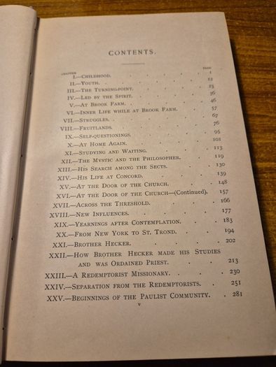 Antique 1891 Life of Father Hecker. Religious.