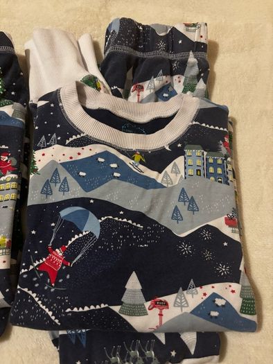 Leigh Tucker Willow matching family Christmas pyjamas x2