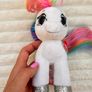 TY Beanie Boo Starr The White Pony approx. 16 cm. Plush Please see photos Image 10
