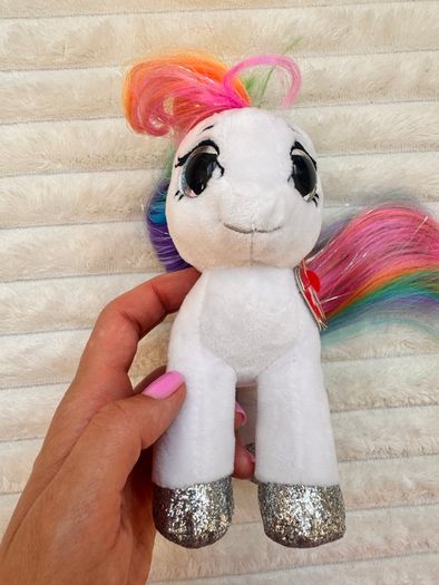 TY Beanie Boo Starr The White Pony approx. 16 cm. Plush Please see photos