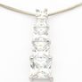 Silver Cubic Zirconia Necklace Image 2