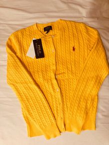 Yellow cardigan from Ralph Lauren