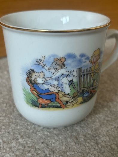 Vintage Czechoslovakian Doctor Bolito Porcelain Mug