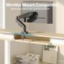 Standing Desk with Fabric Drawers, 100x60cm, Natural 2 Drawers, C-Clamp Compatible, 4 Memory Presets, 72-118cm Height Range, Multiple Sizes & Colors, Durable Steel Frame. Image 5