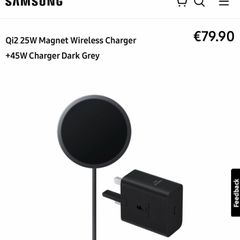 Samsung 25W Wireless Magnet Charger and 45W Wall Adapter - New Sealed