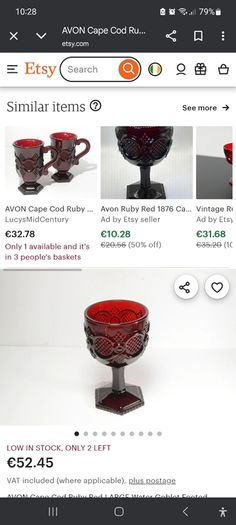 Ruby red cape cod goblet, collectors item,,sold as is ,see pictures for condition,,buyer collects or pays postage thank you.