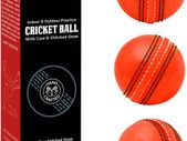 Soft & Safe Rubber Cricket Ball With Real Stitched Seam. Suitable for All Ages