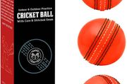 Soft &amp; Safe Rubber Cricket Ball With Real Stitched Seam. Suitable for All Ages