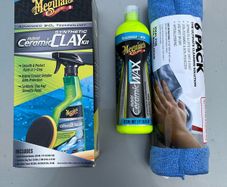 New meguiars car detailing products and microfibre cloths