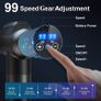 Massage Gun Deep Tissue Massager, 99 Speeds Powerful Percussion Massager with LCD Touch Screen, Handheld Muscle Massage Gun with 6 Massage Heads for Muscle Pain Relief and Relaxation MULTIPLE COLOURS AVAILABLE  (FREE POSTAGE) Image 2
