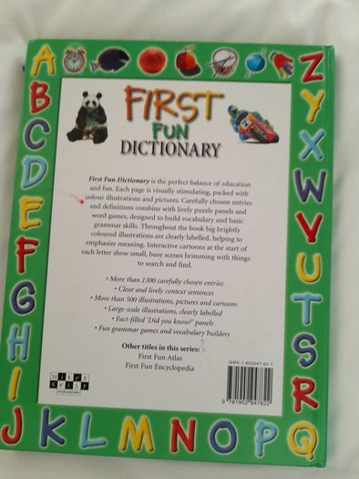 Children's book, First Fun Dictionary