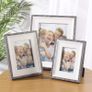 7x5'' / 13x18cm Wood Photo Frames Set of 3, Vintage Wooden Rustic Picture Frame Set with High Definition Glass Image 4
