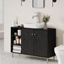Kitchen Sideboard Cabinet with 2 Doors,Open Compartment, Chest of Drawers, Adjustable Shelf Image 4
