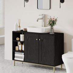 Kitchen Sideboard Cabinet with 2 Doors,Open Compartment, Chest of Drawers, Adjustable Shelf