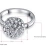 Platinum Plated Crystal Ring Image 8