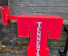 Original Tennents double-sided illuminated pub