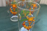 Six Vintage Tara Brooch Lucky Shamrocks glasses