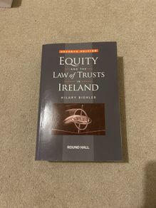 Equity and the Law of Trusts Book