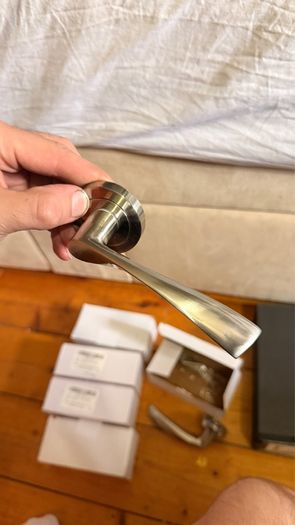 Brushed door handles x5 sets