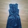 Vero Moda faux leather dress in navy colour Image 3