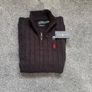Ralph Lauren Black Cable Knit Quarter Zip Image 3