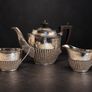 Vintage Walker & Hall Sheffield Silver-Plated 3-Piece Tea Set Image 4