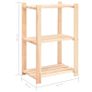 3-Tier Storage Racks 10 pcs 60x38x90 cm Solid Pinewood 150 kg Image 8