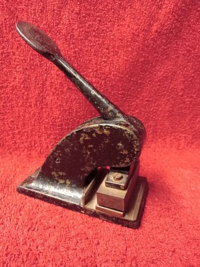 Vintage Hand Press / Embosser / 1930s  /  J.M.J (Jesus, Mary, and Joseph) Presentation Convent in Milltown, County Kerry