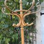 coat stand rack with swivel top and umbrella holder pine Image 3