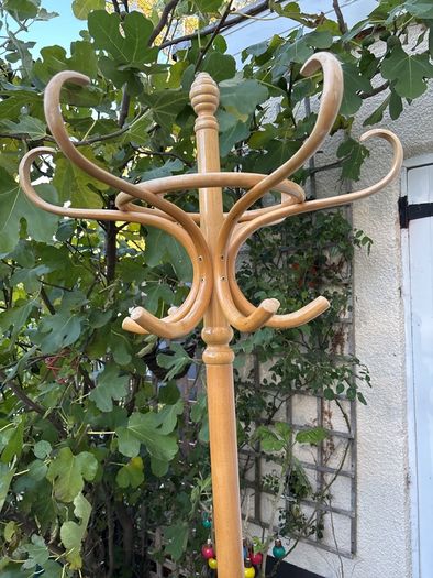 coat stand rack with swivel top and umbrella holder pine