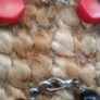 Coral and onyx bracelet and necklace set with 925 sterling silver clasp Image 4