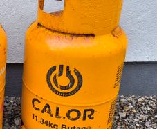 Butane Gas Cylinder Half Full