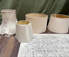 Vintage & Neutral Table Lampshades Collection 4 Piece Bundle