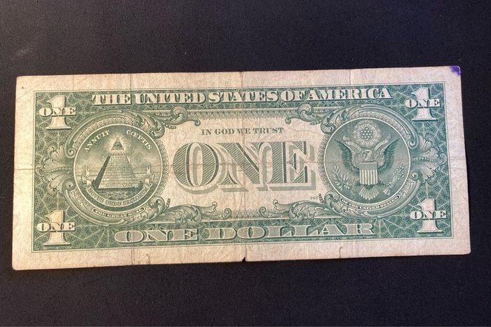 Certificate USA One dollar Bill, blue seal 1957 Letter "A"   star replacement