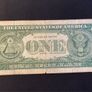Certificate USA One dollar Bill, blue seal 1957 Letter "A"   star replacement Image 2