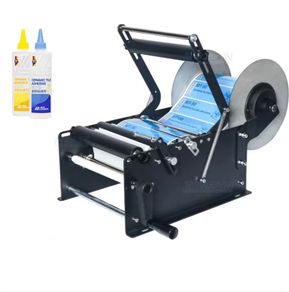 Manual Round Bottle Labeling Machine for Wine, Beer, and Beverage Bottles