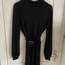 Ladies black knit dress Size 14 Image 4