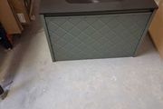 Ex Display Crosswater Vergo 700 Single Drawer Vanity Unit Sage Green with Midnight Black Glass Basin
