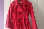 RED new look red coat fits xs s worn once