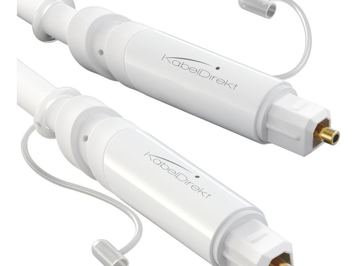 TOSLINK cables, Optical Audio, ADAT Connector - 5m and 2m