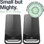 PC Speakers | 10W Power for USB Plug and Play | Classic Black with multi-connection Image 3
