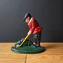 Vintage Cast Metal Golf Figures  Heavy Collectors Pieces  Dunlop  Silver King Image 2