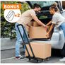 Folding Hand Truck, 6 Wheels Fold Up Hand Cart with 2 Elastic Ropes, Portable 225KG Capacity Heavy Duty Luggage Cart Image 7