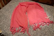 Neon Pink Wool Scarf